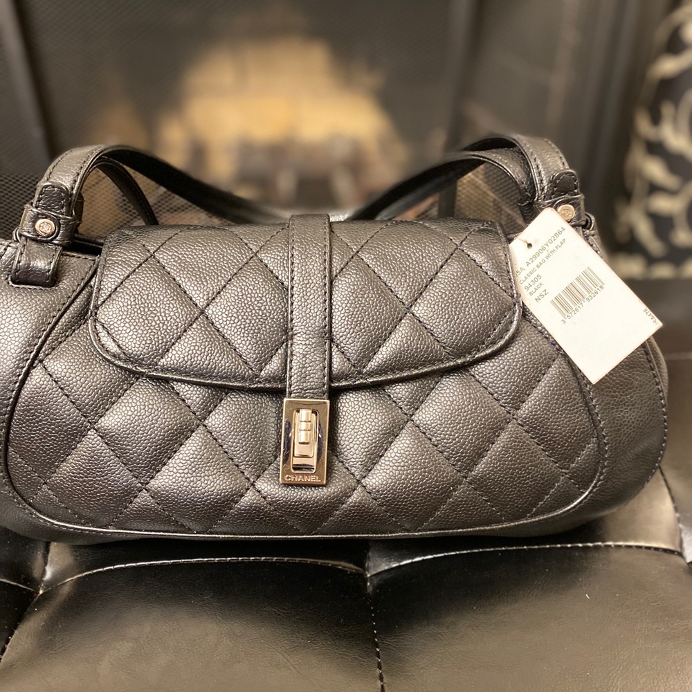 Authentic Chanel Caviar Leather